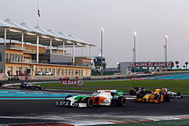 Overtaking was difficult in Abu Dhabi