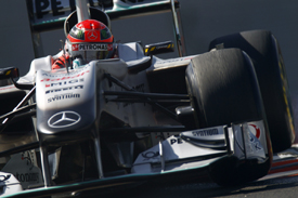 Michael Schumacher, Mercedes, Abu Dhabi Pirelli test