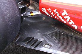 Ferrari added an extra gill to its floor for the final races