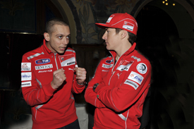 Valentino Rossi and Nicky Hayden