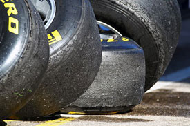 Degradation has been high on the Pirelli tyres