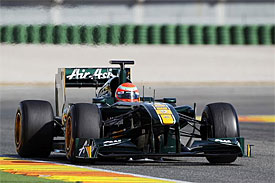 Jarno Trulli, Lotus, Valencia testing