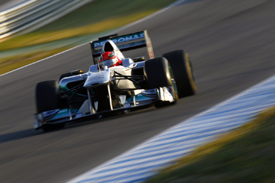 Michael Schumacher, Mercedes, Jerez testing