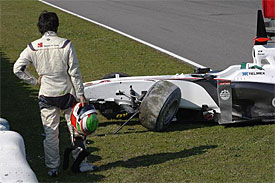 Sergio Perez, Sauber, Jerez testing