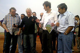 Charlie Whiting visits Delhi circuit, 2011