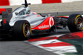 Jenson Button, McLaren, Barcelona testing