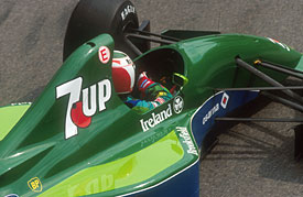 Andrea de Cesaris in the Jordan 191 at Monaco in 1991