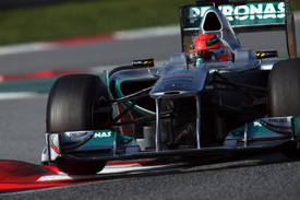 Michael Schumacher, Mercedes, Catalunya testing