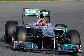 Michael Schumacher, Mercedes, Barcelona testing 2011