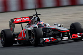 Jenson Button, McLaren, Barcelona testing
