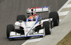 James Hinchcliffe, Newman/Haas, Barber testing March 2011