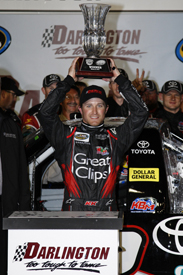 Kasey Kahne wins the Darlington Truck race
