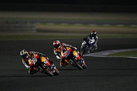 Dani Pedrosa leads Casey Stoner