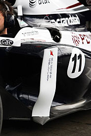 Japanese tribute sticker, Williams, Australia 2011