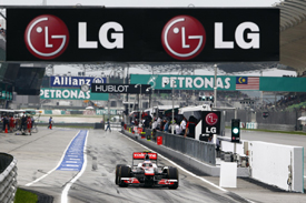 Jenson Button, McLaren, Sepang 2011