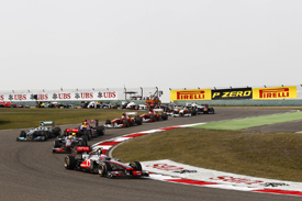 Jenson Button leads in China