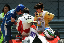 Davide Rigon crashes at Istanbul