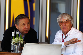 Jean Todt and Bernie Ecclestone