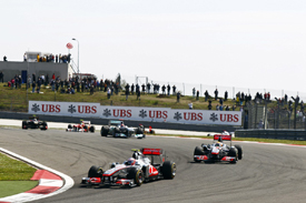 Jenson Button leads Lewis Hamilton in Turkey