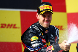 Be careful with the champagne, Sebastian...
