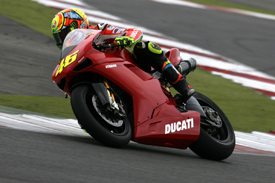 Valentino Rossi at the Silverstone launch