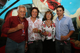 Bob Constanduros celebrates his milestone with his family