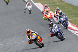 Casey Stoner leads at Catalunya