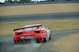 Luxury Ferrari rejoins after McNish incident