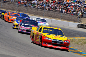 Kurt Busch leads at Sears Point