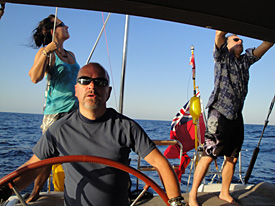 Mike Gascoyne guides the HMS Gascoyne 