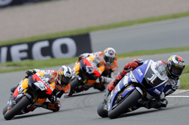 Jorge Lorenzo leads at the Sachsenring