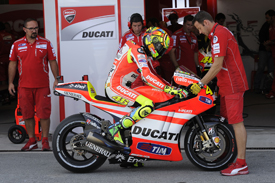 Valentino Rossi, Ducati, Laguna Seca 2011