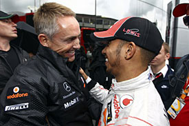 Martin Whitmarsh and Lewis Hamilton, McLaren, 2011