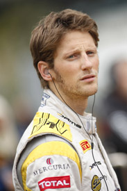 Romain Grosjean DAMS Gp2 Hunaroring 2011
