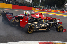 Bruno Senna Renault Jaime Alguersuari Toro Rosso Fernando Alonso Ferrari Belgian Grand Prix 2011