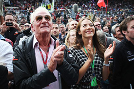 Jenson Button's father John is an ever-present figure in the paddock