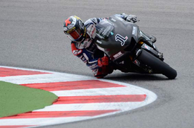 Jorge Lorenzo tests the 1000cc Yamaha at Misano