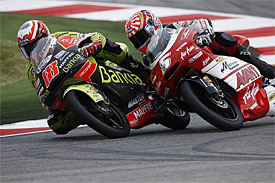 Johan Zarco fights with Nico Terol