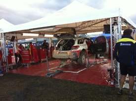 Sebastien Loeb's damaged Citroen in Australia