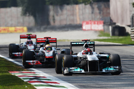 While Schumacher and Hamilton battled Button was waited for his moment 