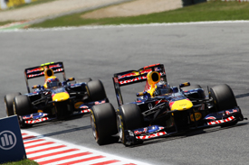 Sebastian Vettel Mark Webber Red Bull 2011 Spanish Grand PRix