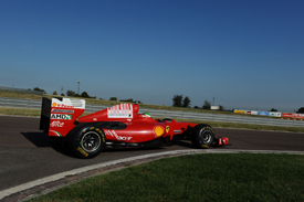 Sergio Perez tests for Ferrari