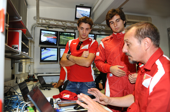 Jules Bianchi Sergio Perez Ferrari 2011