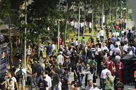Singapore paddock