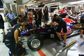 Red Bull garage