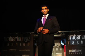 Karun Chandhok struts his stuff on the catwalk