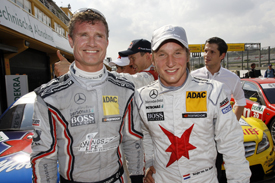 David Coulthard Renger van der Zande MErcedes DTM VAlencia 2011