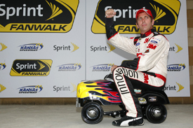 Greg Biffle takes Kansas pole