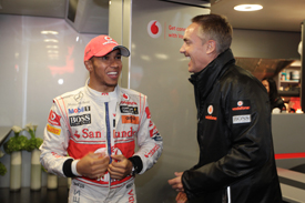 Lewis Hamilton Martin Whitmarsh McLaren 2011 German Grand Prix