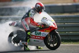 Simoncelli mounted a late charge that nearly took him to a second title in 2009